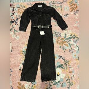 Zara Black Denim Kids Matching Set